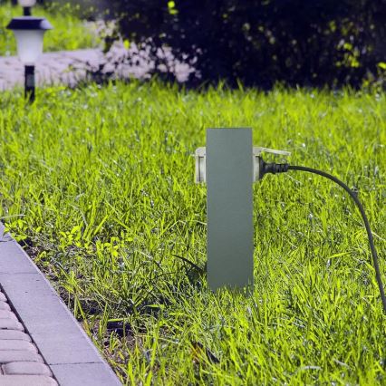 Udvendig stikkontaktsøjle SCHUKO 2Z 230V IP44
