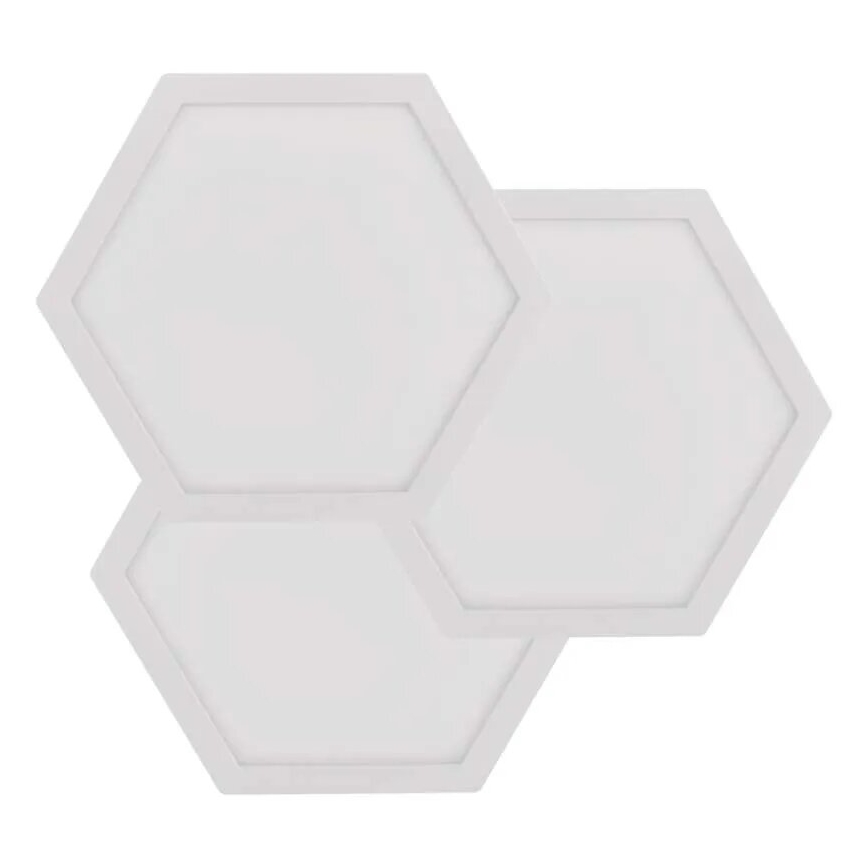SÆT 3x LED RGBIC+CCT Panel dæmpbart - forlængerdel 3xLED/1,8W/230V Wi-Fi Tuya