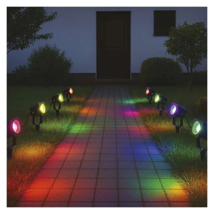 LED RGBIC dæmpbar udendørslampe GoSmart - udvidelse LED/1,5W/12V 3000-6500K IP65 Wi-Fi Tuya