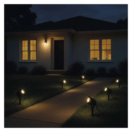 LED RGBIC udendørs lampe dæmpbar GoSmart - forlængerdel LED/1,5W/230V 3000-6500K IP65 Wi-Fi Tuya