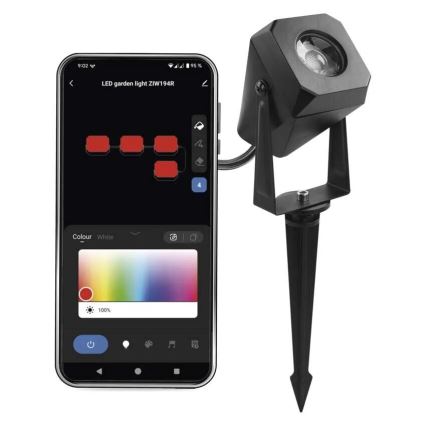 LED RGBIC udendørs lampe dæmpbar GoSmart - forlængerdel LED/1,5W/230V 3000-6500K IP65 Wi-Fi Tuya