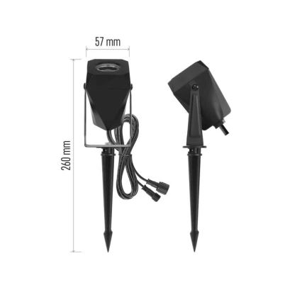 LED RGBIC udendørs lampe dæmpbar GoSmart - forlængerdel LED/1,5W/230V 3000-6500K IP65 Wi-Fi Tuya