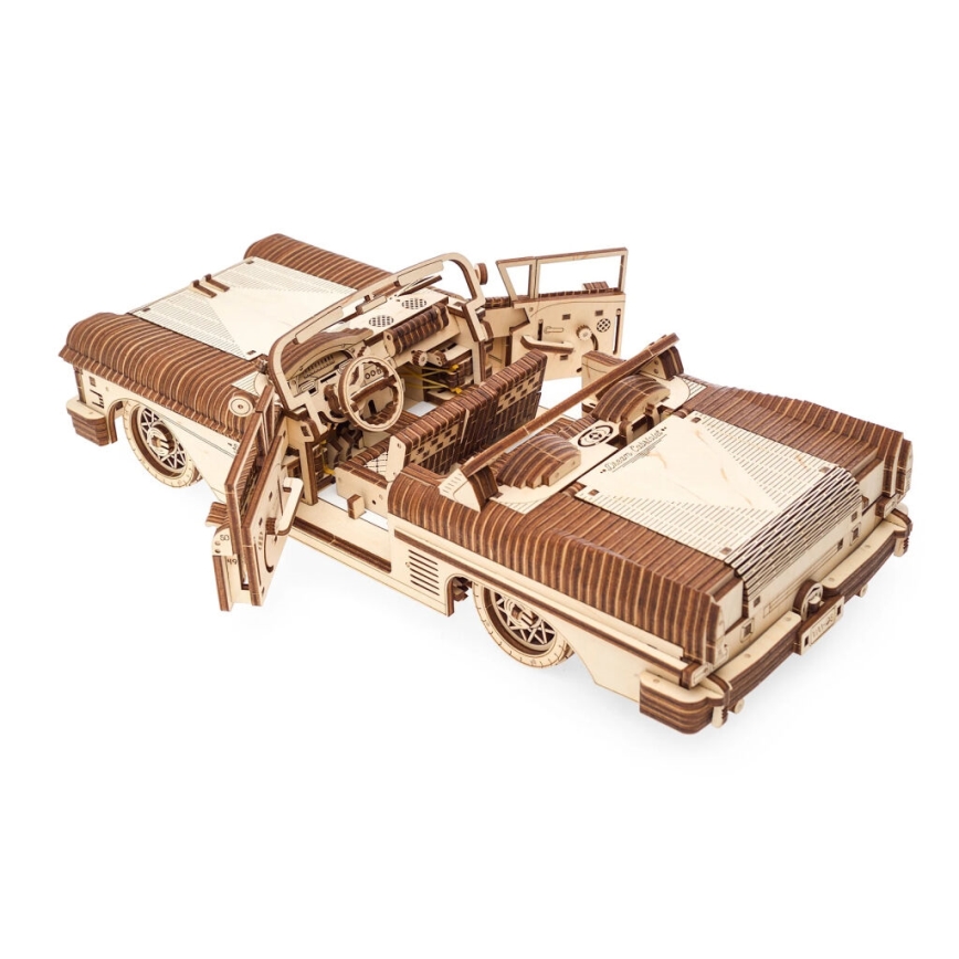 Ugears - 3D 3D-puslespil i træ Cabriolet