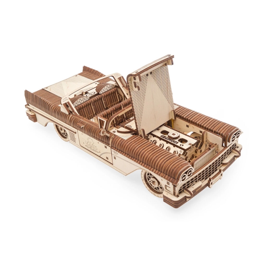 Ugears - 3D 3D-puslespil i træ Cabriolet