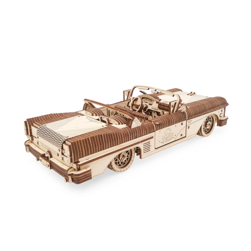 Ugears - 3D 3D-puslespil i træ Cabriolet
