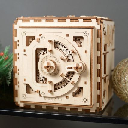 Ugears - 3D 3D-puslespil i træ Pengeskab