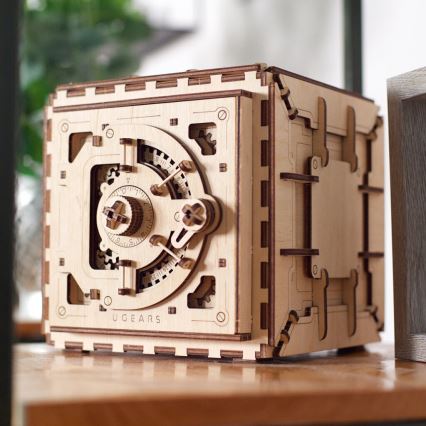 Ugears - 3D 3D-puslespil i træ Pengeskab