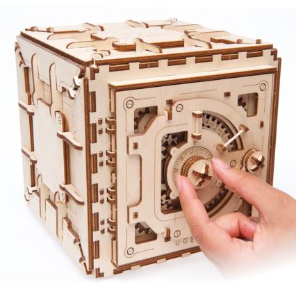 Ugears - 3D 3D-puslespil i træ Pengeskab