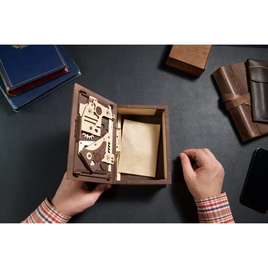 Ugears - 3D mekanisk puslespil i træ Hemmelighedernes bog