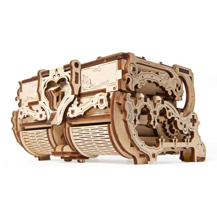 Ugears - 3D-puslespil i træ Antikt smykkeskrin
