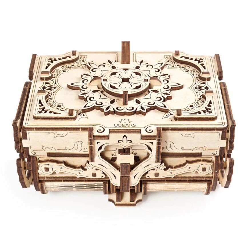 Ugears - 3D-puslespil i træ Antikt smykkeskrin