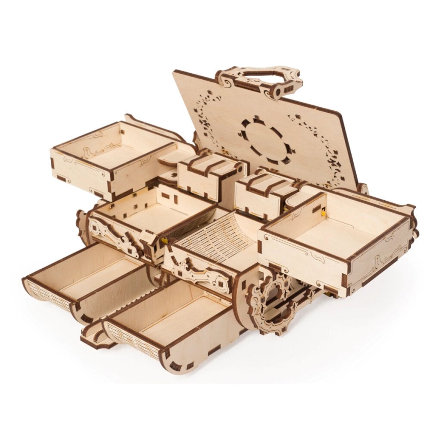 Ugears - 3D-puslespil i træ Antikt smykkeskrin