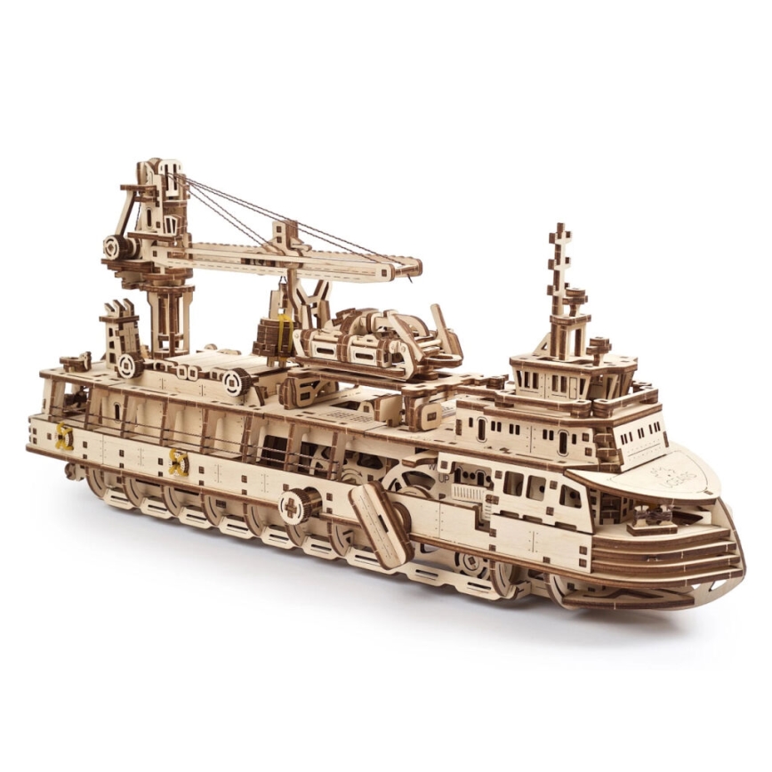 Ugears - 3D-puslespil i træ Forskningsfartøj