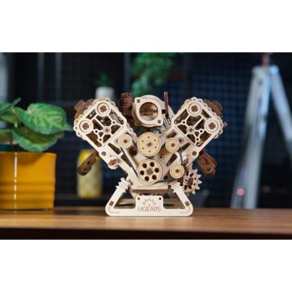Ugears - 3D træmekanisk puslespil V8-motor