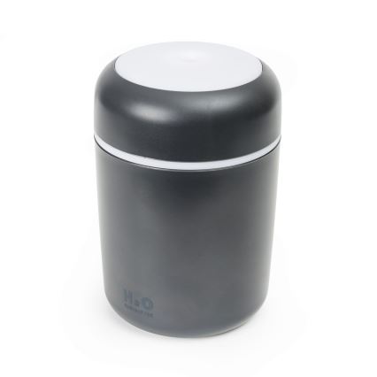 Ultrasonisk LED aroma-diffusor og luftfugter m. RGB-farver LED/2W 300 ml sort