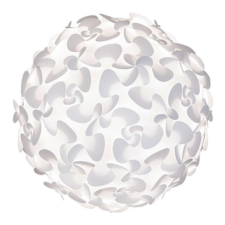 Umage 2064 - Lampeskærm LORA medium E27 hvid Ø450 mm