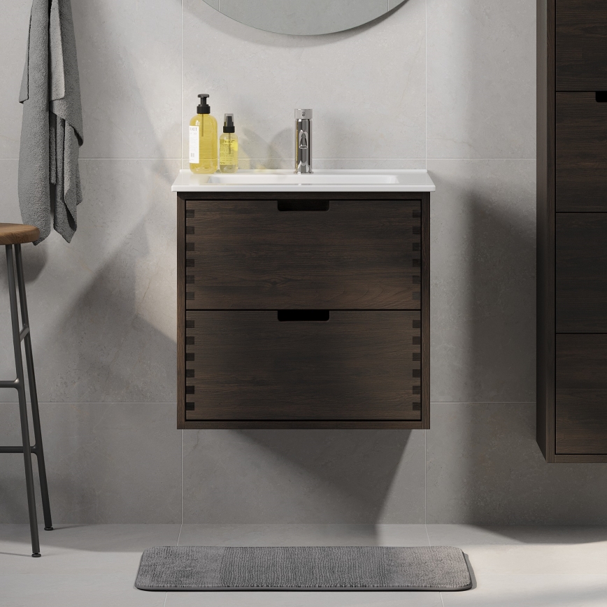 Underskab til håndvask GRIBSKOV 60 cm brun/eg