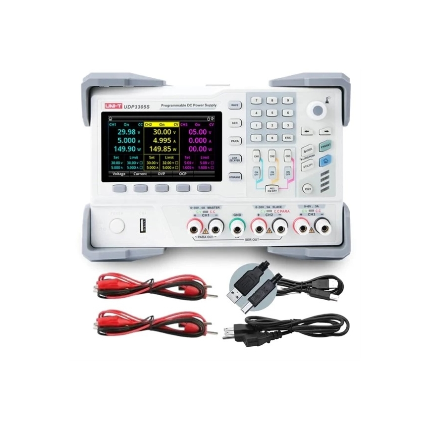 Uni-T - Laboratorie strømforsyning UDP3305S-E 0-30V/0-6A