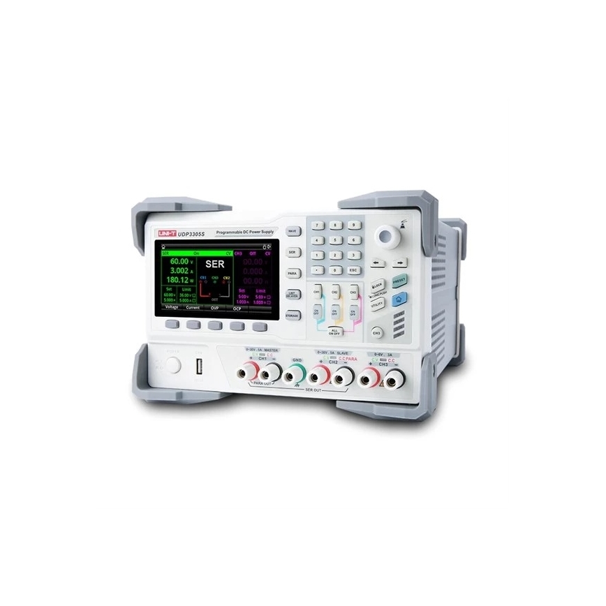 Uni-T UDP3305S-E - Laboratorie strømforsyning UDP3305S-E 0-30V/0-6A