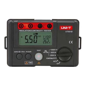 Uni-T UT501B - Isolationsmodstandsmåler, batteridrevet (6×AA)