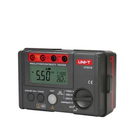 Uni-T UT501B - Isolationsmodstandsmåler, batteridrevet (6×AA)