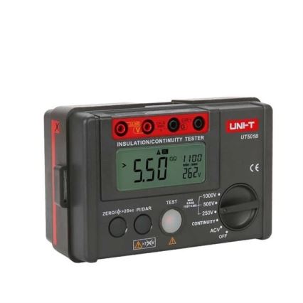 Uni-T UT501B - Isolationsmodstandsmåler, batteridrevet (6×AA)