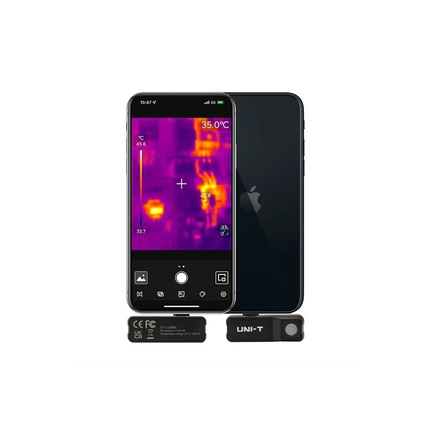 Uni-T UTi120MS - Termisk kamerabelysning til iPhone