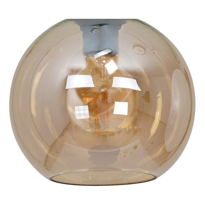 Universal erstatningsglas SOFIA E27 Ø 20 cm røgfarvet beige