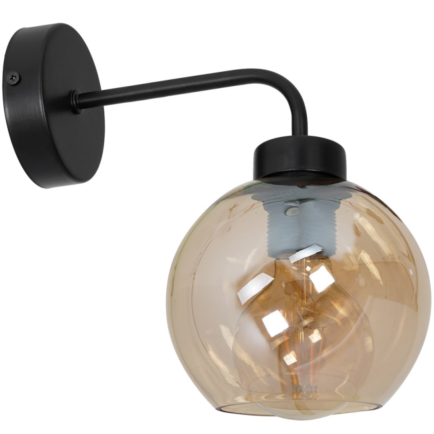 Universal erstatningsglas SOFIA E27 Ø 20 cm røgfarvet beige