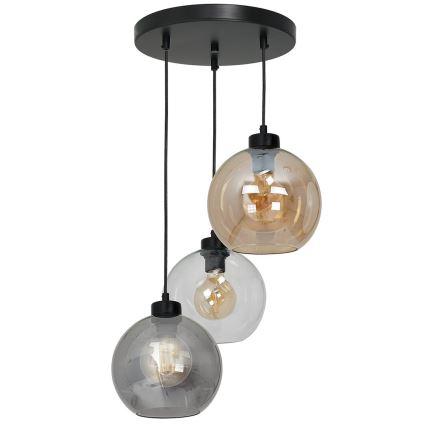 Universal erstatningsglas SOFIA E27 Ø 20 cm røgfarvet beige