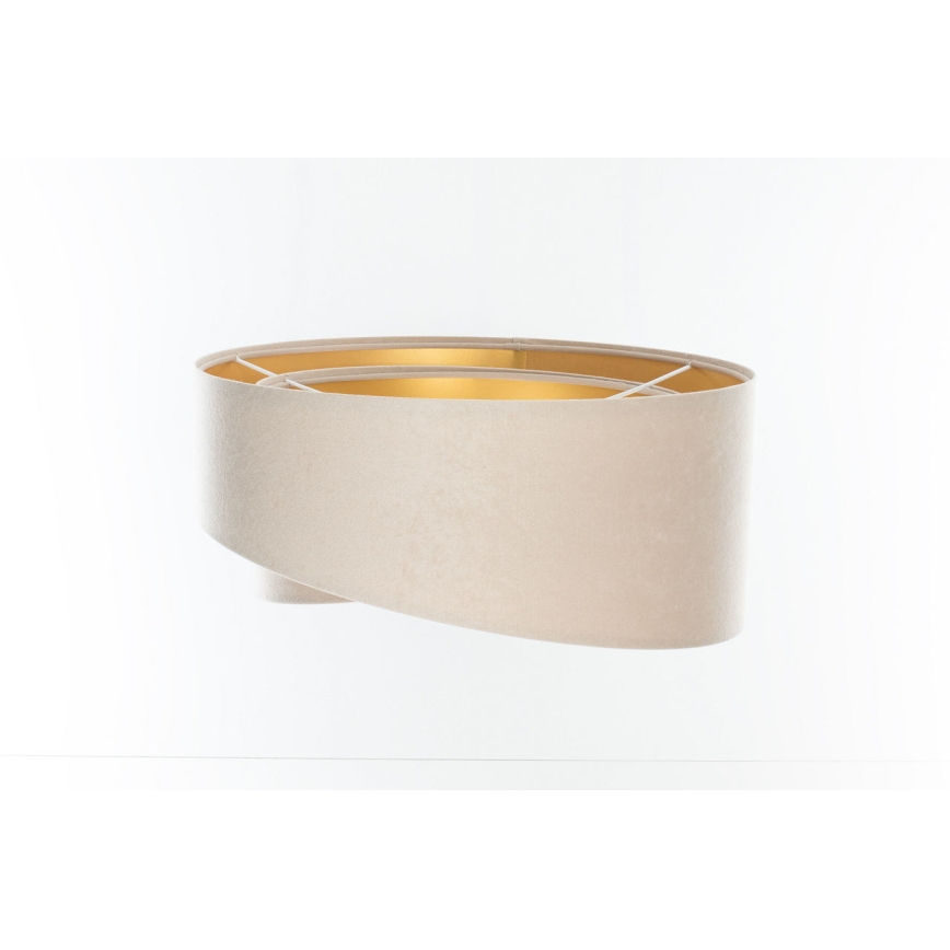 Universal lampeskærm GALAXY E27 Ø 45 cm beige/guld