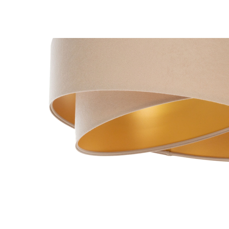 Universal lampeskærm GALAXY E27 Ø 45 cm beige/guld