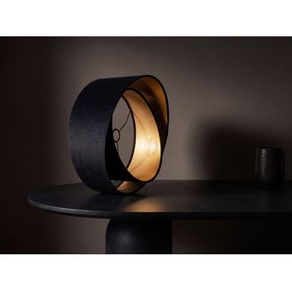 Universal lampeskærm GALAXY E27 Ø 45 cm sort/guld