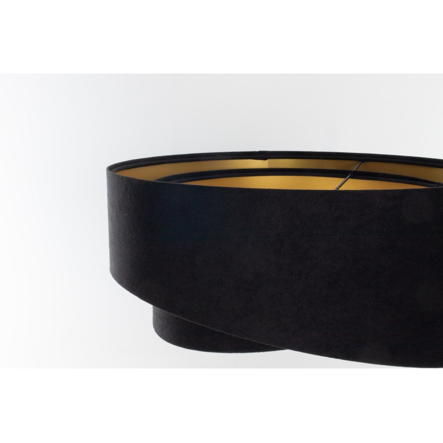 Universal lampeskærm GALAXY E27 Ø 45 cm sort/guld