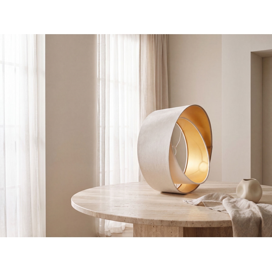 Universal lampeskærm GALAXY E27 Ø 45 cm beige/hvid/guld