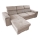 Universal hjørnesofa med chaiselong i L-form med opbevaringsplads SALVADA beige