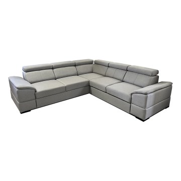 Universal hjørnesofa med sovefunktion og opbevaringsplads GRANADA grå