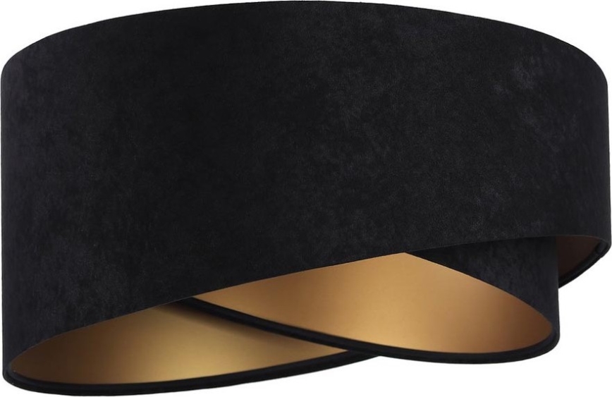 Universal lampeskærm GALAXY E27 Ø 45 cm sort/guld