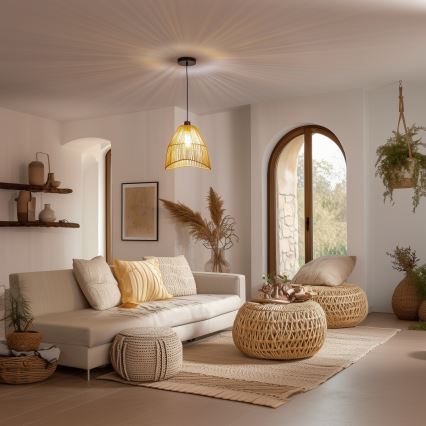 Universal lampeskærm KERIA Ø 30 cm, brun