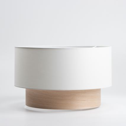 Universal lampeskærm KERIA, Ø 50 cm, hvid/brun