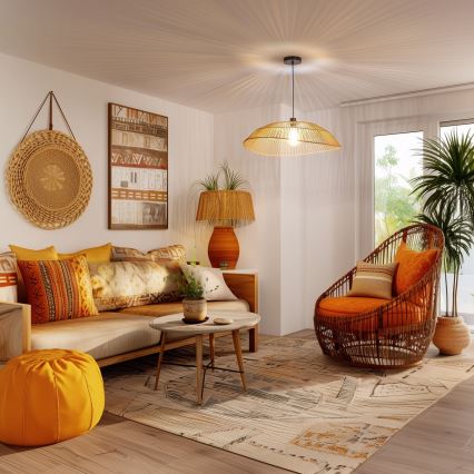 Universal lampeskærm KERIA Ø 70 cm, brun