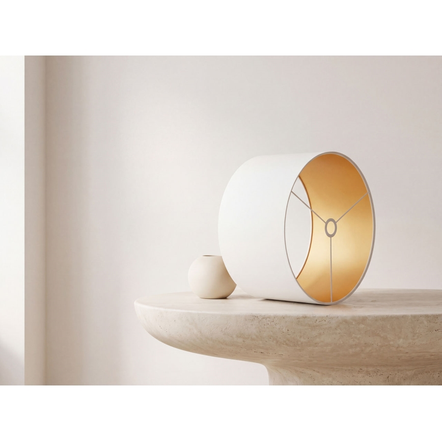 Universal lampeskærm STANDARD E27 Ø 45 cm hvid/guld