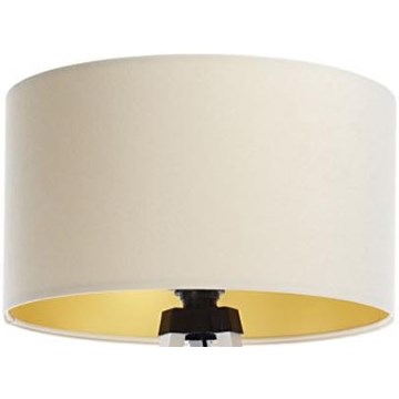 Universal lampeskærm STANDART E27 Ø 45 cm creme/guld