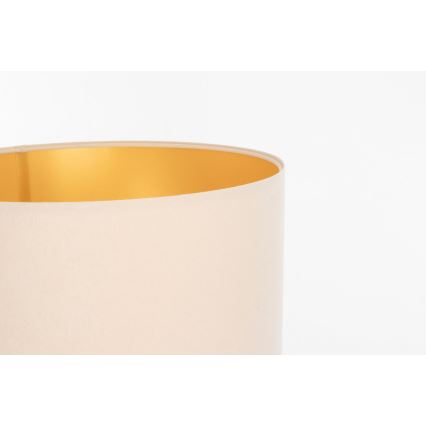 Universal lampeskærm STANDART E27 Ø 45 cm creme/guld