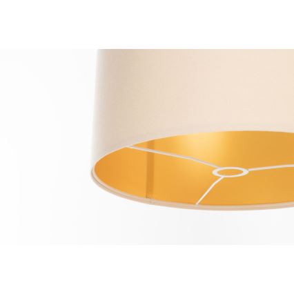 Universal lampeskærm STANDART E27 Ø 45 cm creme/guld