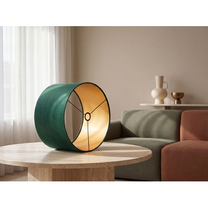 Universal lampeskærm STANDARD E27 Ø 45 cm grøn/guld