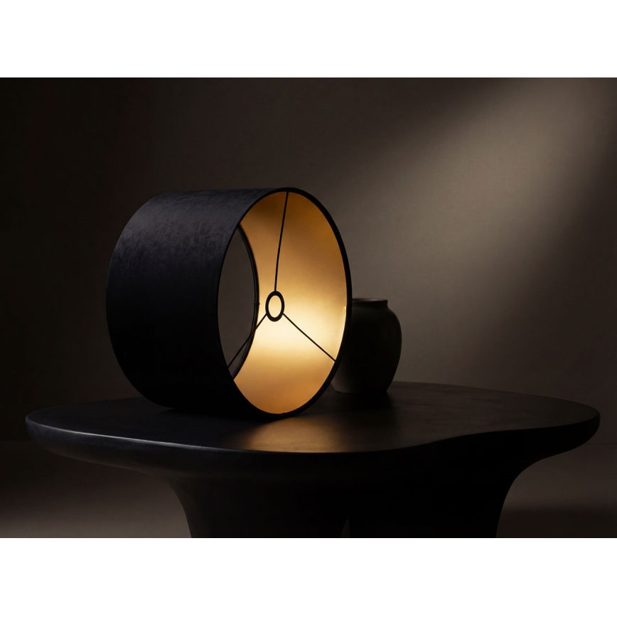 Universal lampeskærm STANDART E27 Ø 45 cm sort/guld