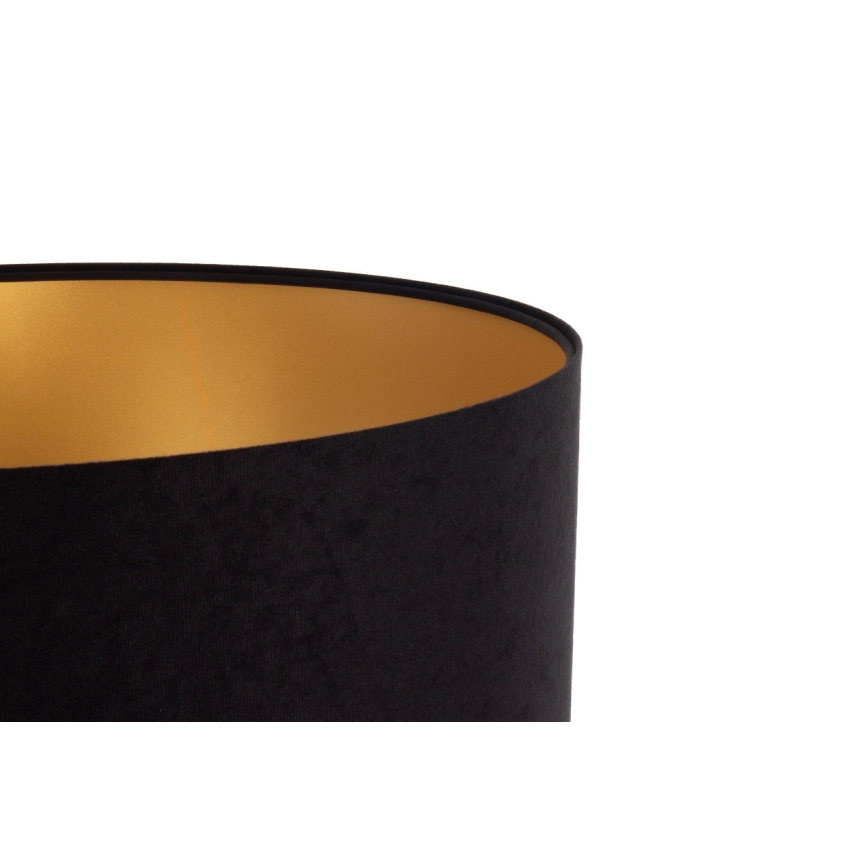 Universal lampeskærm STANDART E27 Ø 45 cm sort/guld
