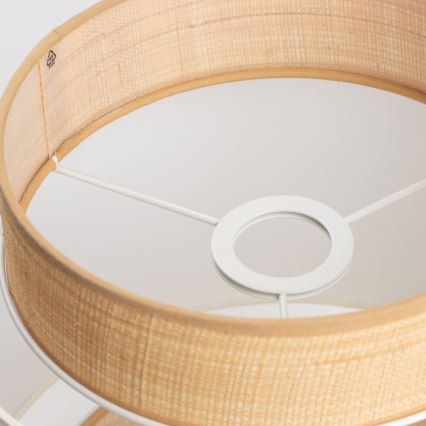 Universal lampskærm KERIA Ø 30 cm beige/hvid