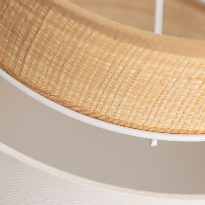 Universal lampskærm KERIA Ø 30 cm beige/hvid